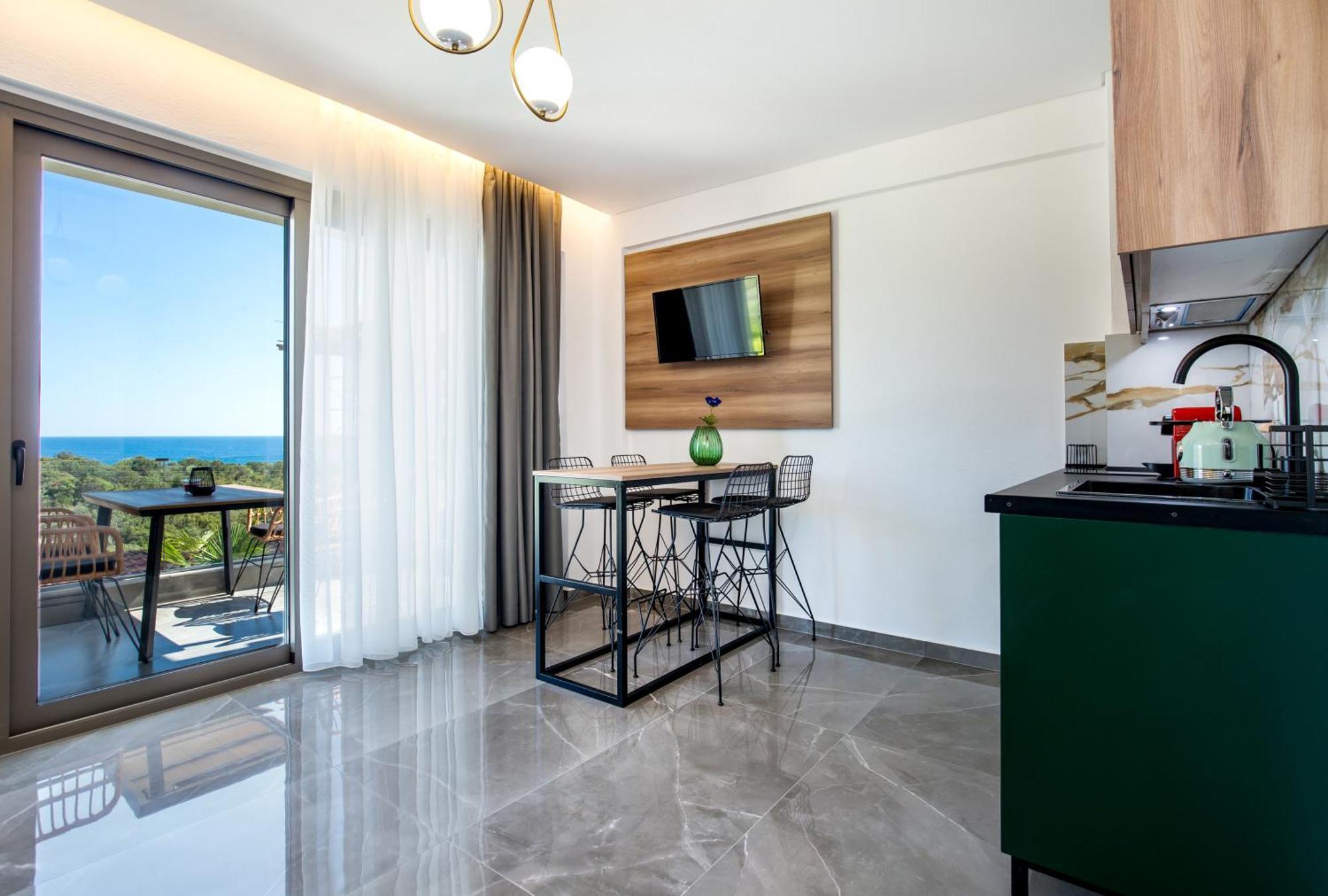 Апартаменты Aigli Skala Maries Deluxe Скала-Марион Экстерьер фото