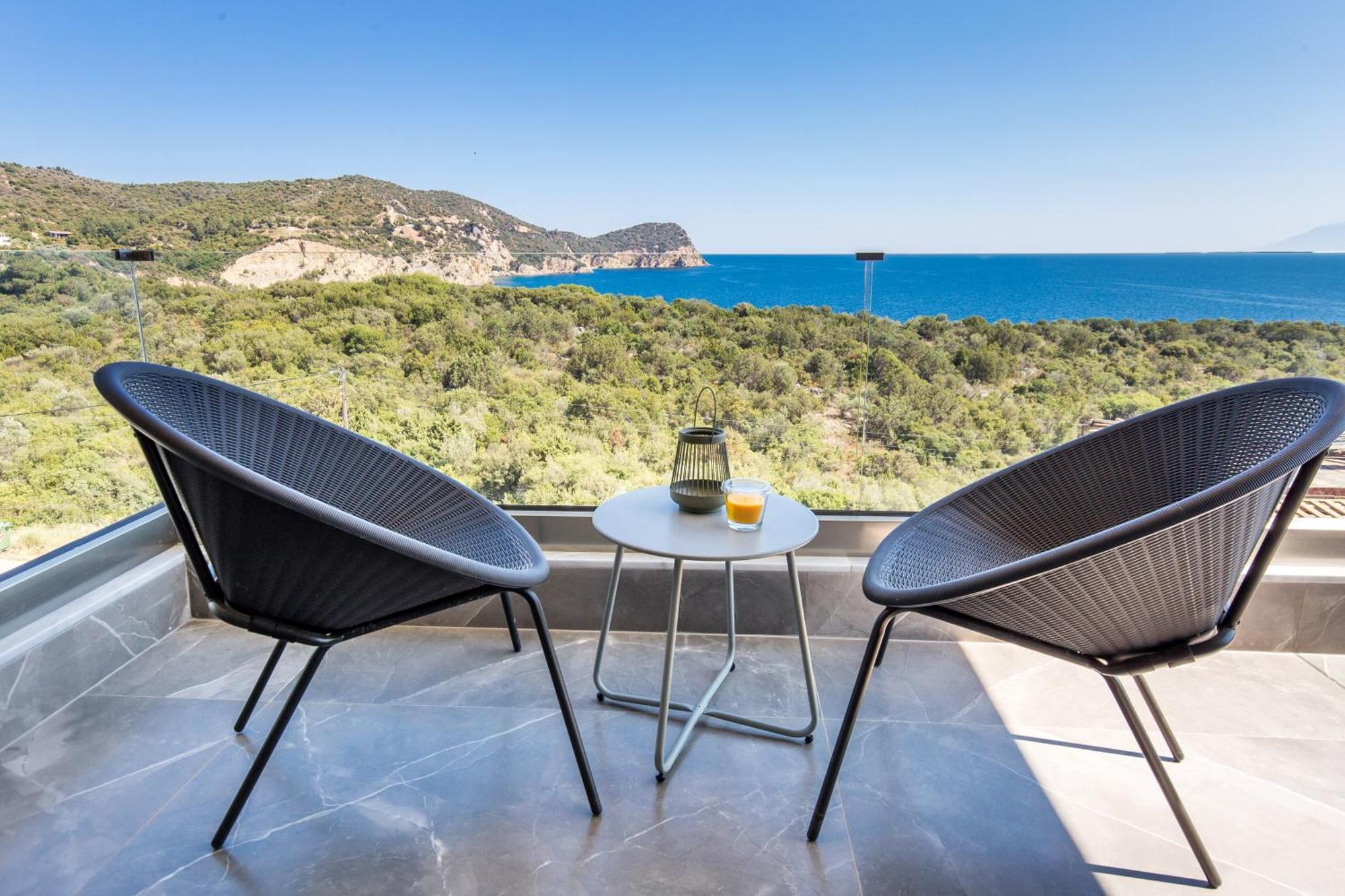 Апартаменты Aigli Skala Maries Deluxe Скала-Марион Экстерьер фото