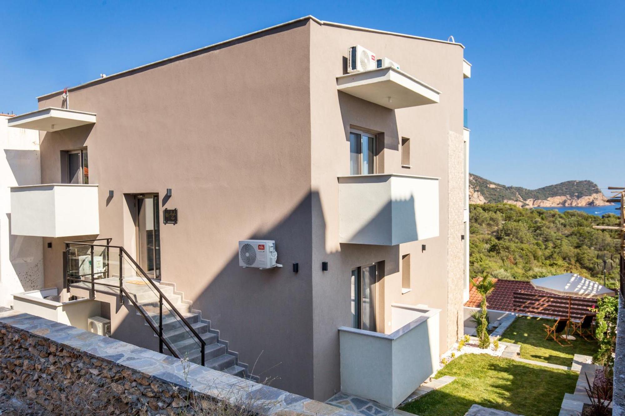 Апартаменты Aigli Skala Maries Deluxe Скала-Марион Экстерьер фото