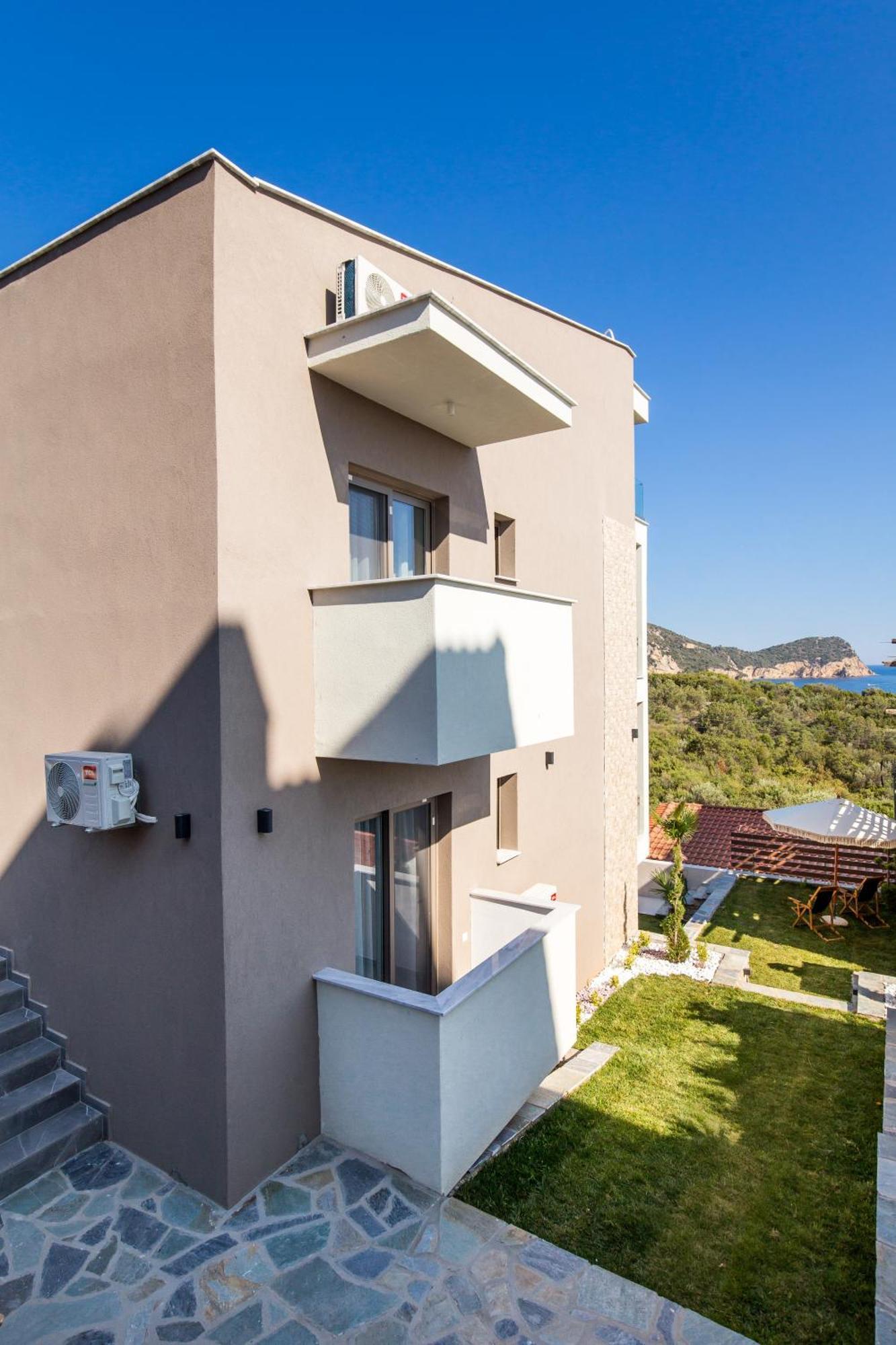 Апартаменты Aigli Skala Maries Deluxe Скала-Марион Экстерьер фото