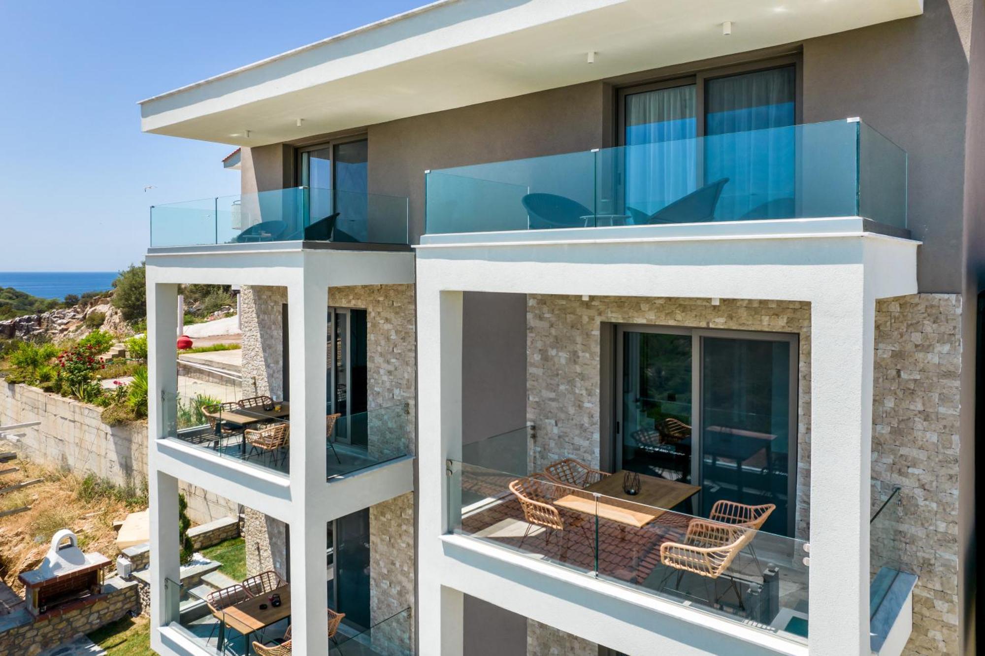 Апартаменты Aigli Skala Maries Deluxe Скала-Марион Экстерьер фото